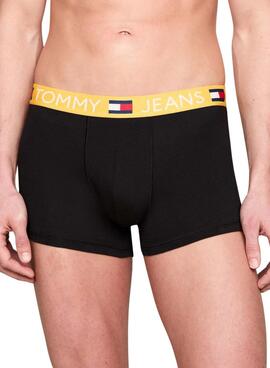 Pack 3 Cuecas Tommy Jeans Trunk Diff Multi Para Homens