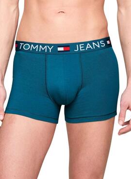 Pack 3 Cuecas Tommy Jeans Trunk Diff Multi Para Homens