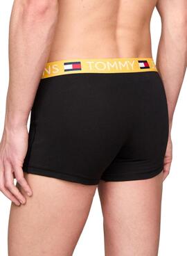 Pack 3 Cuecas Tommy Jeans Trunk Diff Multi Para Homens