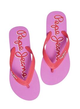 Chinelos Pepe jeans Bay Beach Brand Rosa Para Mulher