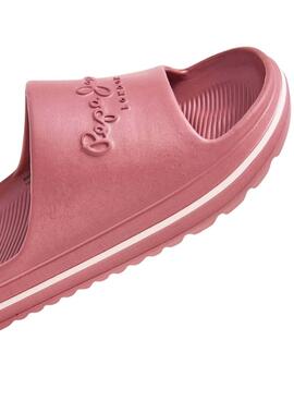 Chinelos Pepe Jeans Beach Slide Rosa Para Mulher