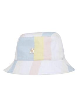 Chapéu Tommy Hilfiger Beach Summer Stripes Multi Mulher