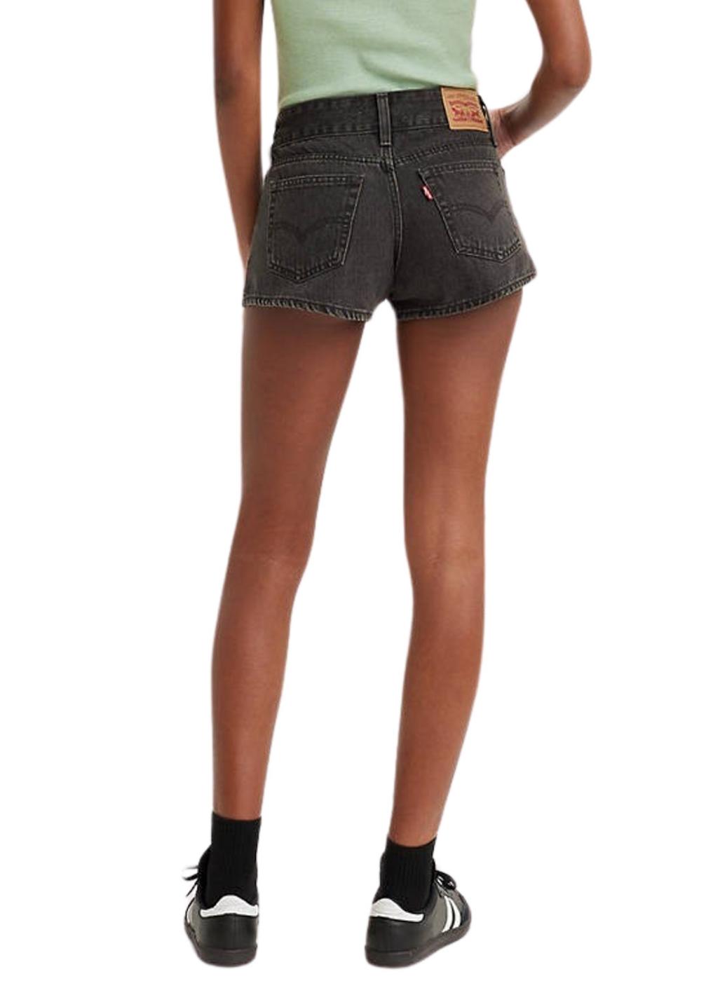 Shorts Levis Superlow Preto para Mulher