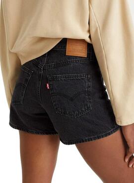 Short Levis 80s Mom Preto para Mulher