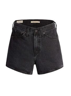 Short Levis 80s Mom Preto para Mulher