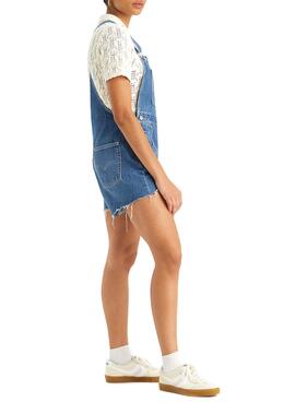 Colete Levis Vintage Denim Azul Para Mulher.