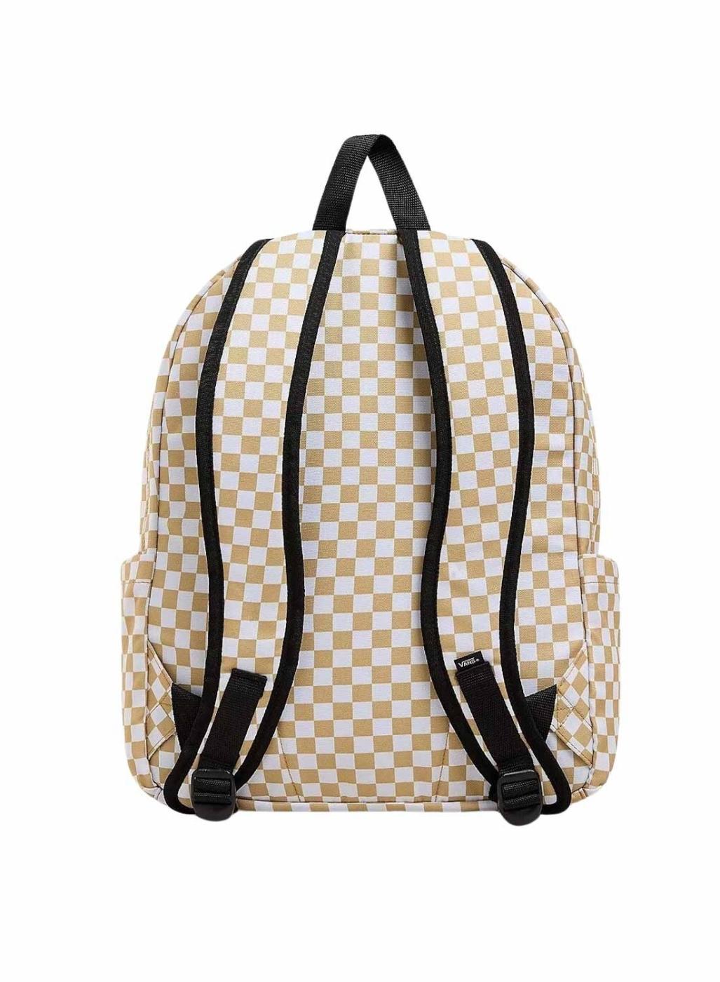 Mochila Vans Old Skool Check Amarelo Para Mulher