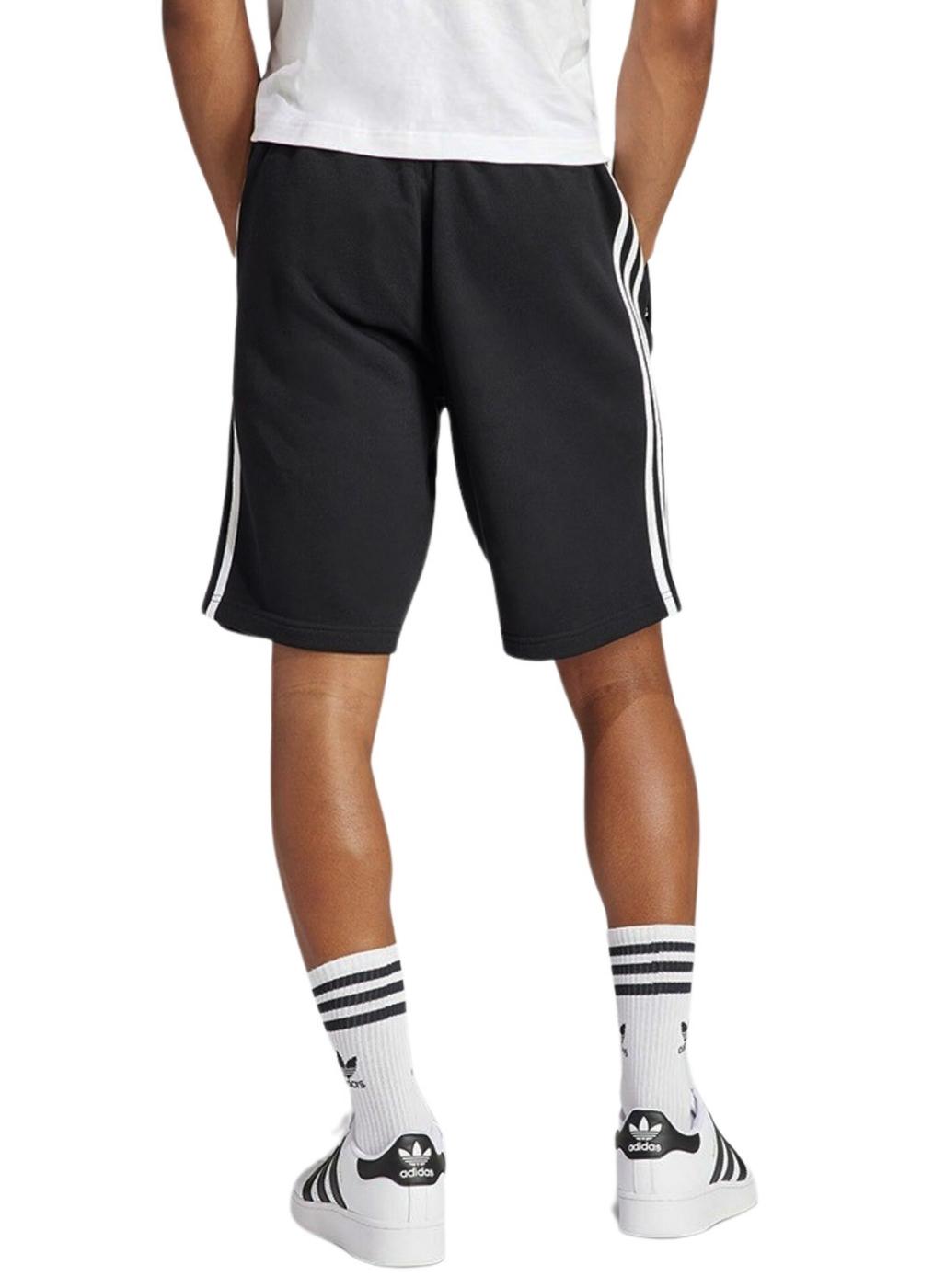 Shorts Adidas Adicolor 3 Listras Preto Para Homens