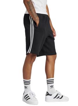 Shorts Adidas Adicolor 3 Listras Preto Para Homens