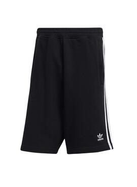 Shorts Adidas Adicolor 3 Listras Preto Para Homens