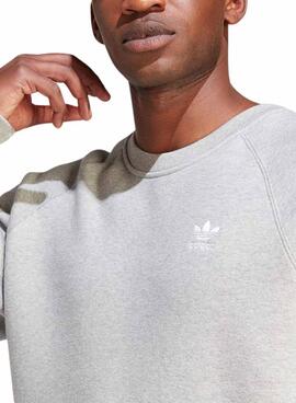 Moletom Adidas Trefoil Essentials Cinza para Homem