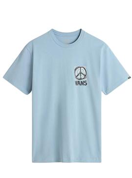 Camiseta Vans Sunbaked Azul Para Hombre - Camiseta Vans Sunbaked Azul Para Homem