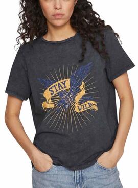 Camiseta Vila Rock Stay Wild Preto Para Mulher