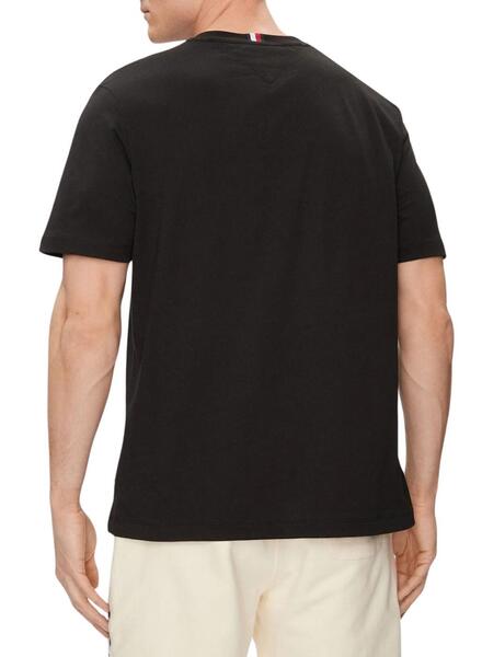 T shirt tommy noir fashion homme