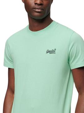 Camisa Superdry Logo Orgânico Verde para Homem