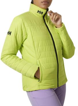 Jaqueta Helly Hansen Crew Insulator Verde para Mulher.