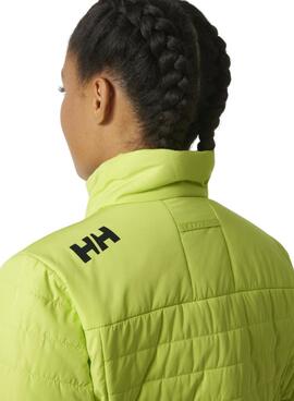 Jaqueta Helly Hansen Crew Insulator Verde para Mulher.