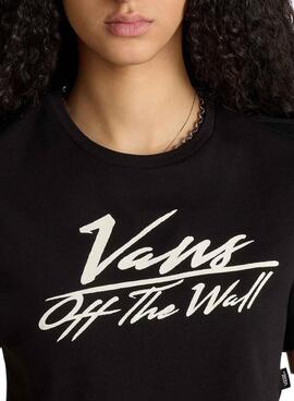 Camiseta Vans Go Anywhere preto para mulher.