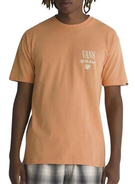 Camiseta Vans Holdmdel Laranja Para Homem