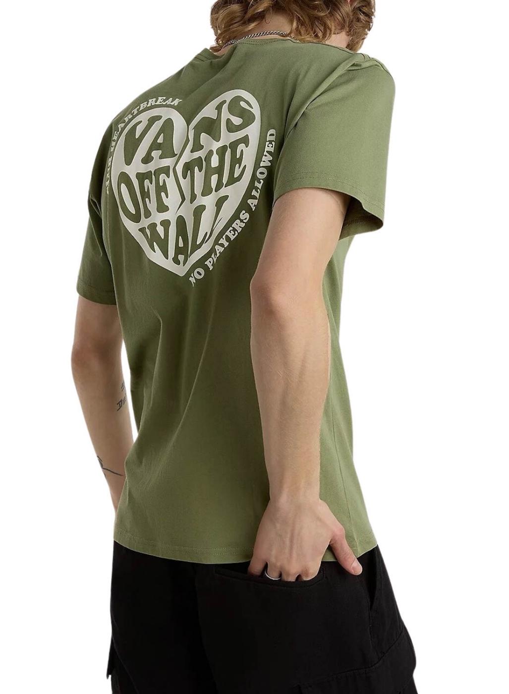 Camiseta Vans No Players Verde Para Hombre -> Camiseta Vans No Players Verde Para Homem