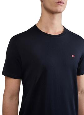 Camiseta Napapijri Salis Preta para Homem