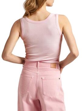 Camiseta Pepe Jeans Lane Rosa Para Mulher