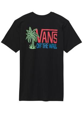 Camiseta Vans Palm Lines Preta para Homem.