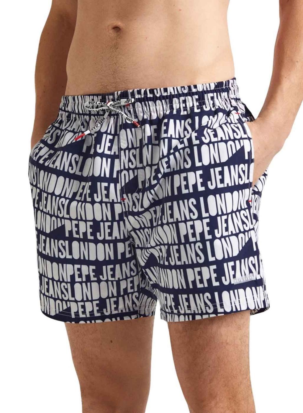 Calção de banho Pepe Jeans AO Logo Azul-marinho para Homem