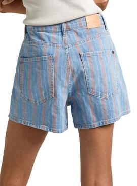 Shorts Pepe Jeans listrados para mulheres