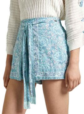 Shorts Pejsonses Ember Azul para Mulher.