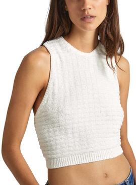 Top Pepe Jeans Gaia Branco para Mulher