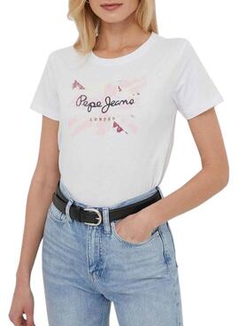 Camiseta Pepe Jeans Kallan Branca para Mulher.