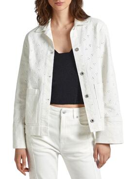 Jaqueta Pepe Jeans Anny Branca para Mulher.