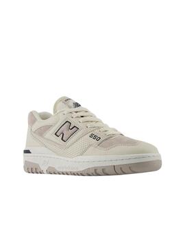 New Balance 550 Linen Branco Para Homens