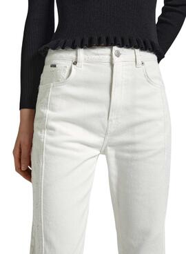 Jeans Pepe Jeans Straight Jeans Branco para Mulher