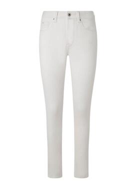 Calça de ganga Pepe Jeans Skinny Jeans Branco para Mulher