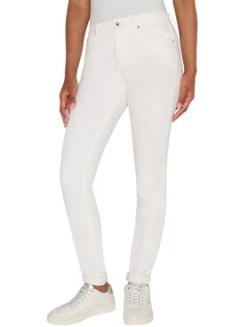 Calça de ganga Pepe Jeans Skinny Jeans Branco para Mulher