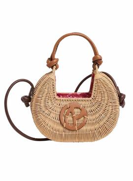 Bolsa Pepe Jeans Janea Soleil de palha para mulher