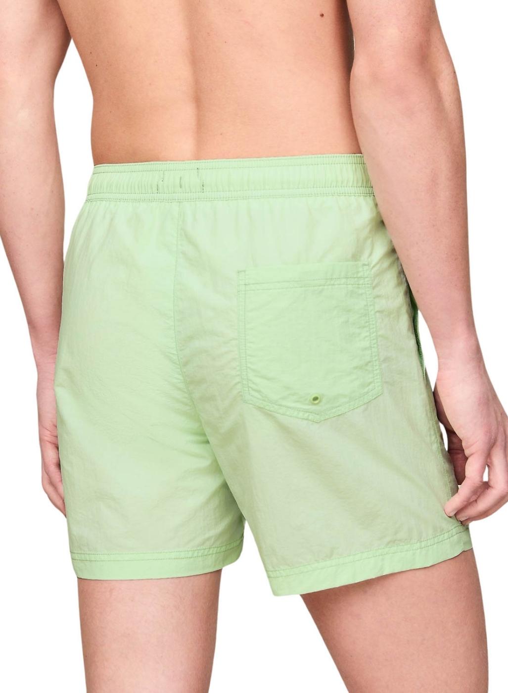 Calções de banho Tommy Jeans Heritage Crinkle Nylon Verde para Homem