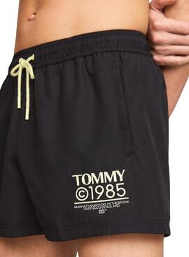 Calção de banho Tommy Jeans Slim Drawstring Azul Para Homem