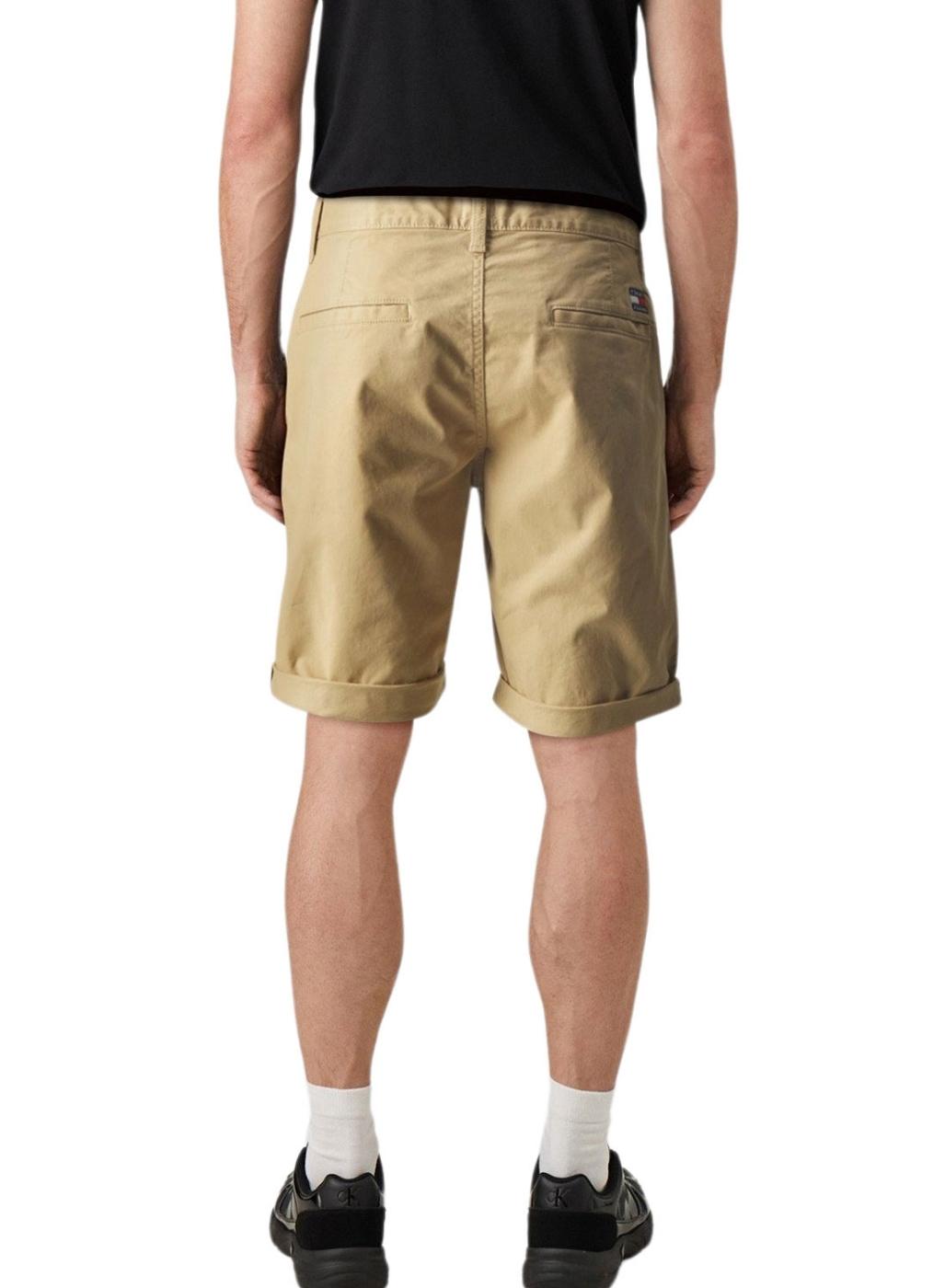 Bermudas Tommy Jeans Scanton Bege Para Homens