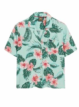 Camisa Superdry Beach Verde Para Mulher.