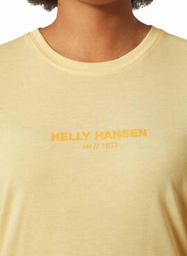 Camisa Helly Hansen Allure Amarelo Para Mulher