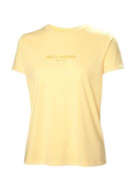 Camisa Helly Hansen Allure Amarelo Para Mulher