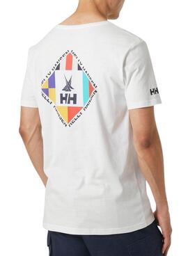 Camiseta Helly Hansen Shoreline Branca para Homem