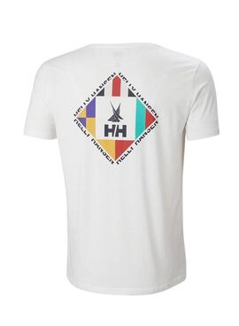 Camiseta Helly Hansen Shoreline Branca para Homem