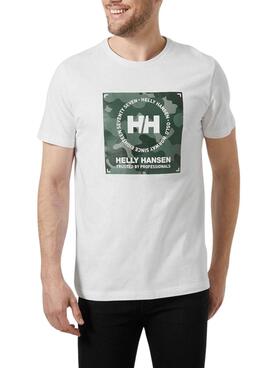 Camiseta Helly Hansen Core Branca para Homem.