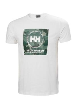 Camiseta Helly Hansen Core Branca para Homem.