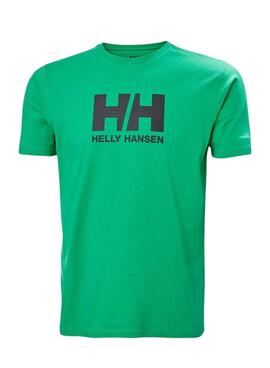 Camiseta Helly Hansen Logo Verde para Homens