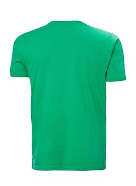 Camiseta Helly Hansen Logo Verde para Homens